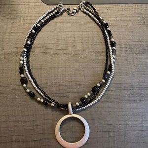 2 necklaces w/interchangeable pendant